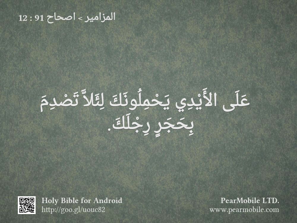 المزامير, اصحاح 91:12