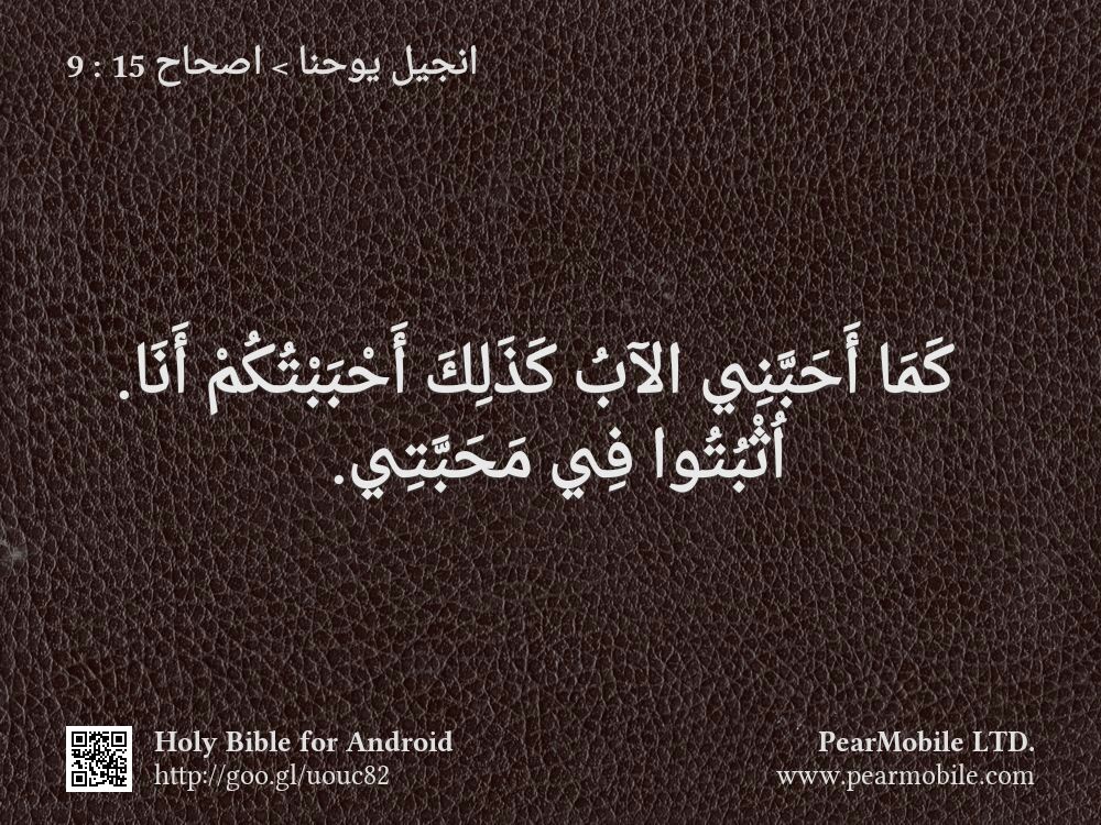 انجيل يوحنا, اصحاح 15:9