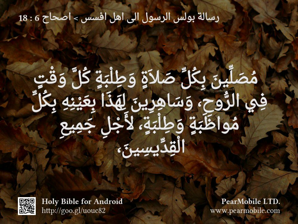 رسالة بولس الرسول الى اهل افسس, اصحاح 6:18