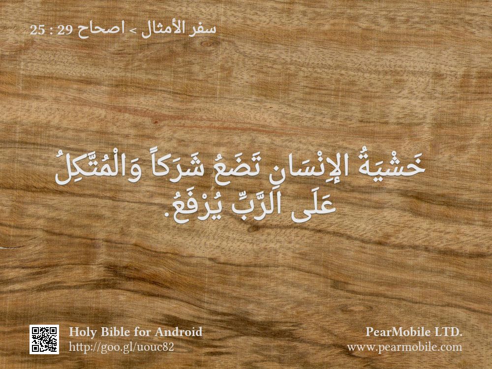 سفر الأمثال, اصحاح 29:25