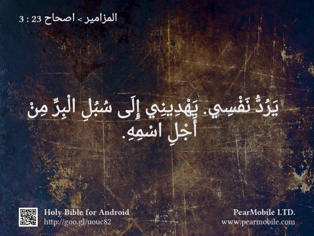 المزامير, اصحاح 23:3