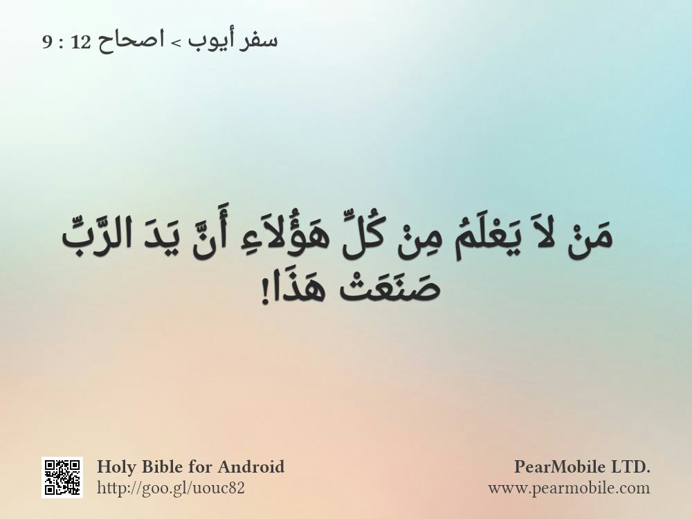 سفر أيوب, اصحاح 12:9