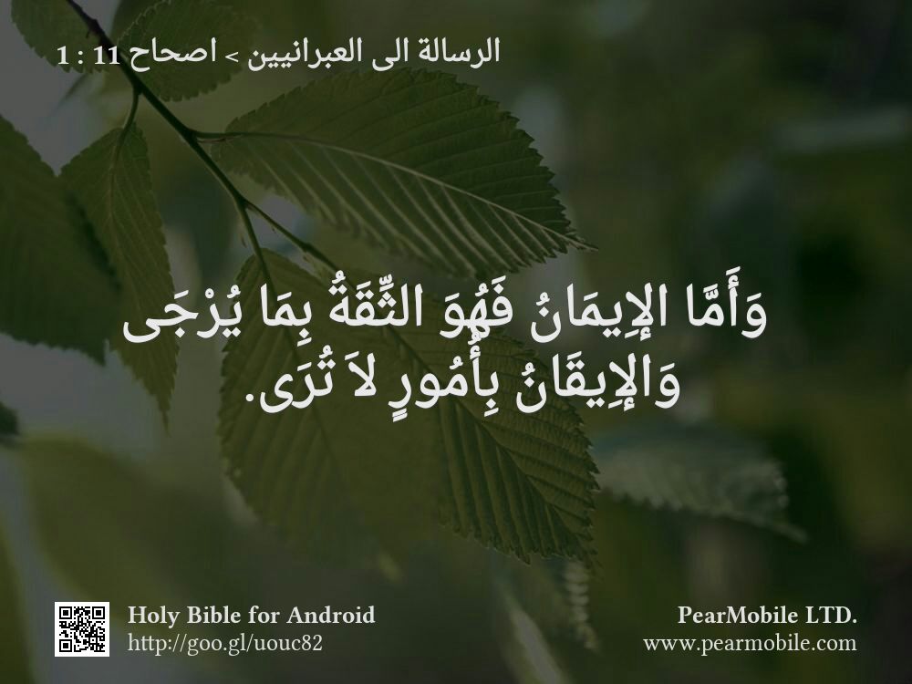 الرسالة الى العبرانيين, اصحاح 11:1