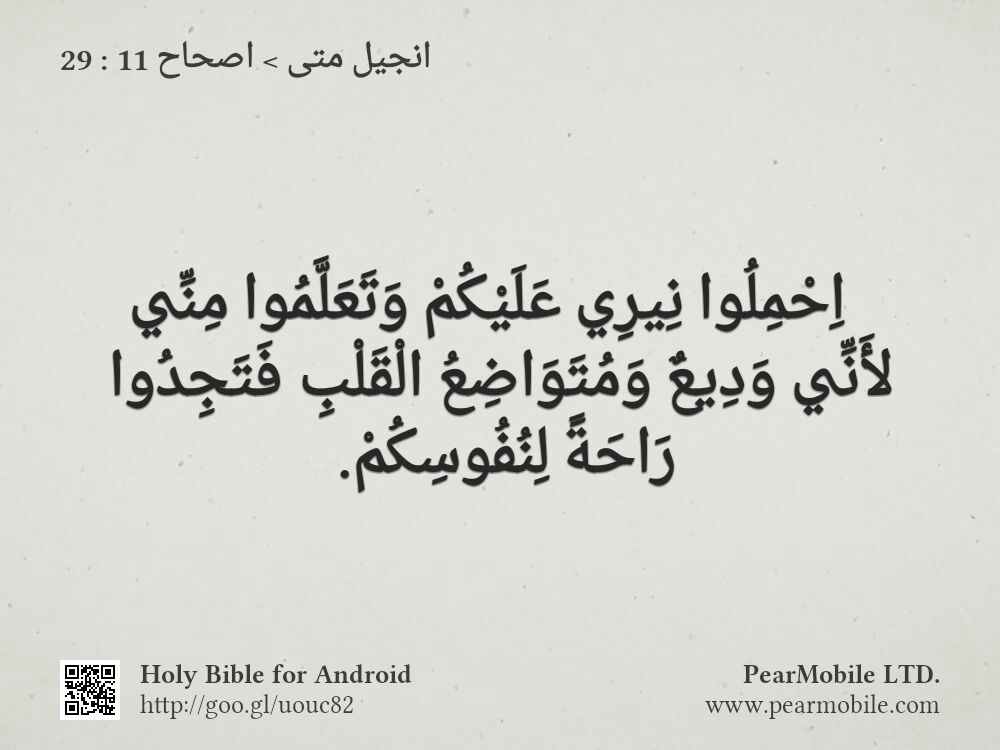 انجيل متى, اصحاح 11:29