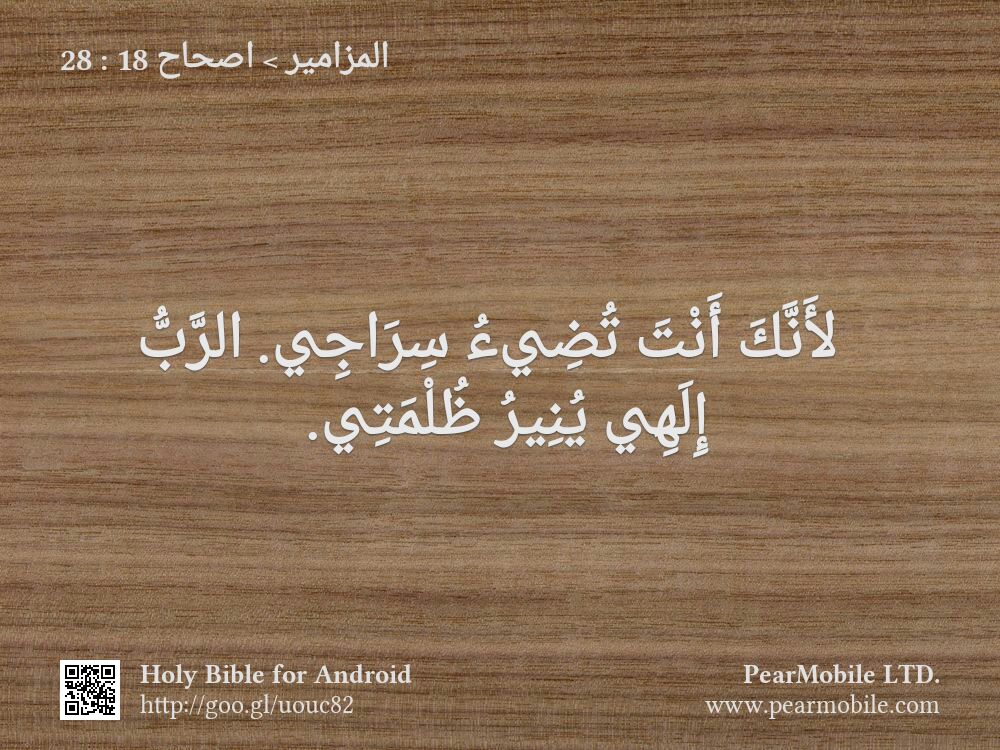المزامير, اصحاح 18:28