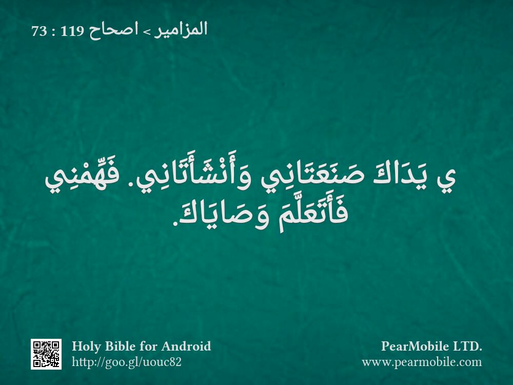 المزامير, اصحاح 119:73