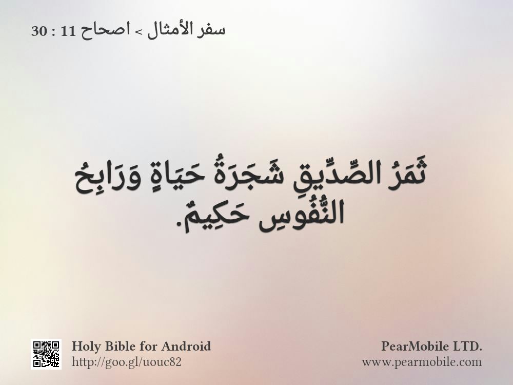 سفر الأمثال, اصحاح 11:30