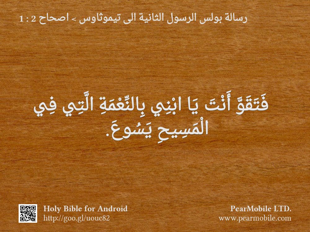 رسالة بولس الرسول الثانية الى تيموثاوس, اصحاح 2:1