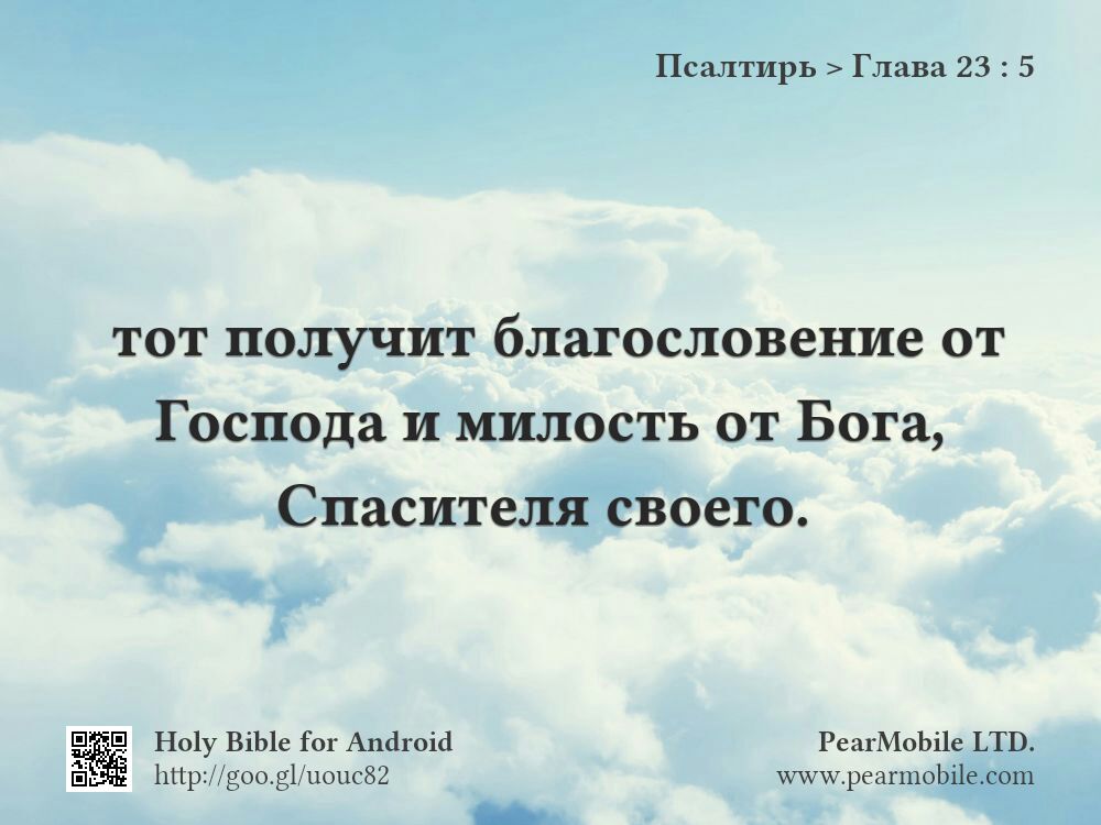Псалтирь, Глава 23:5