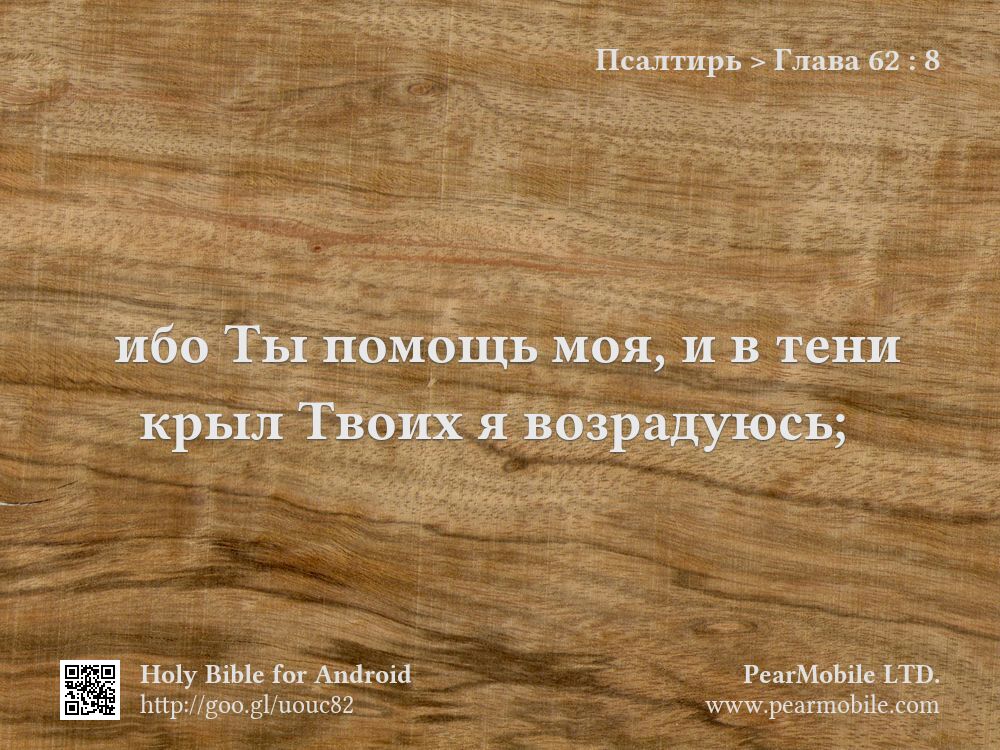 Псалтирь, Глава 62:8