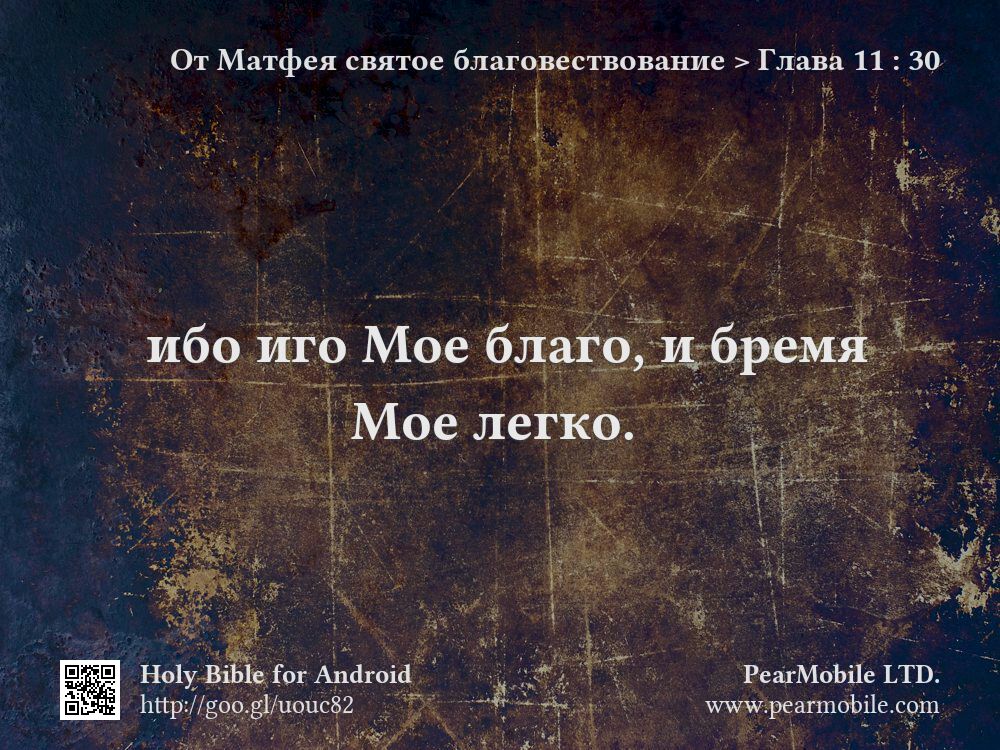 От Матфея святое благовествование, Глава 11:30