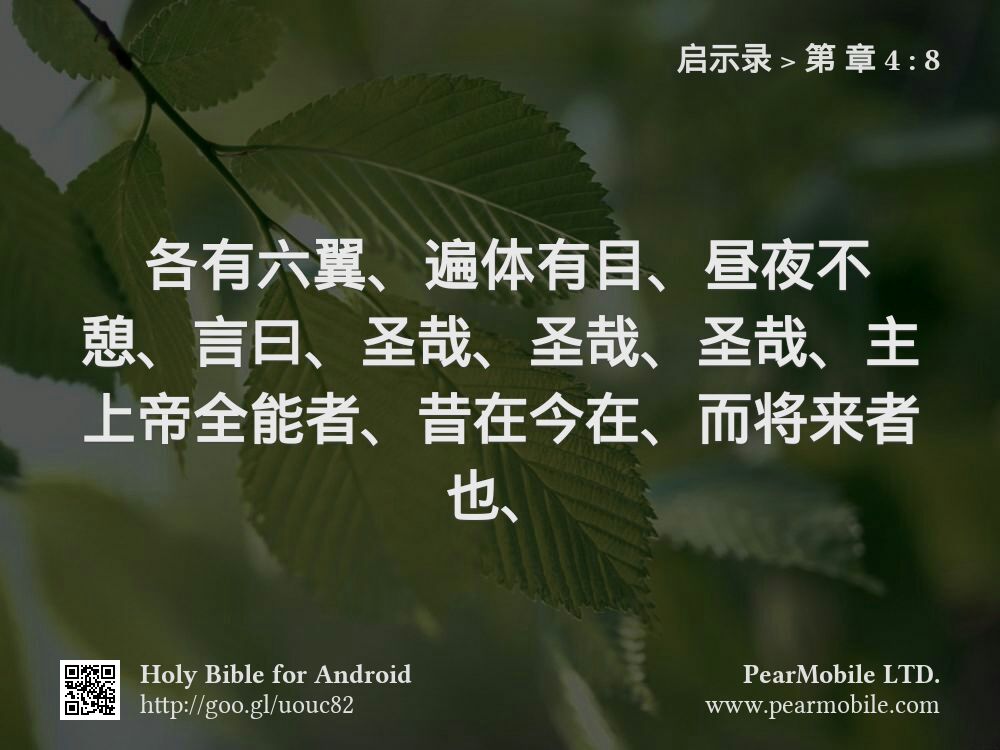 启示录, 第 章 4:8