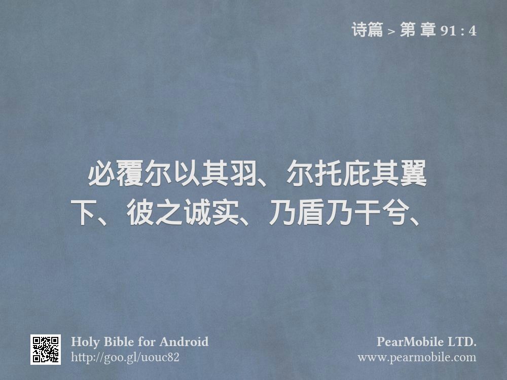 诗篇, 第 章 91:4