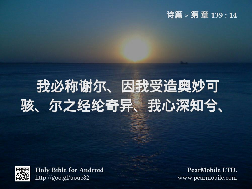 诗篇, 第 章 139:14
