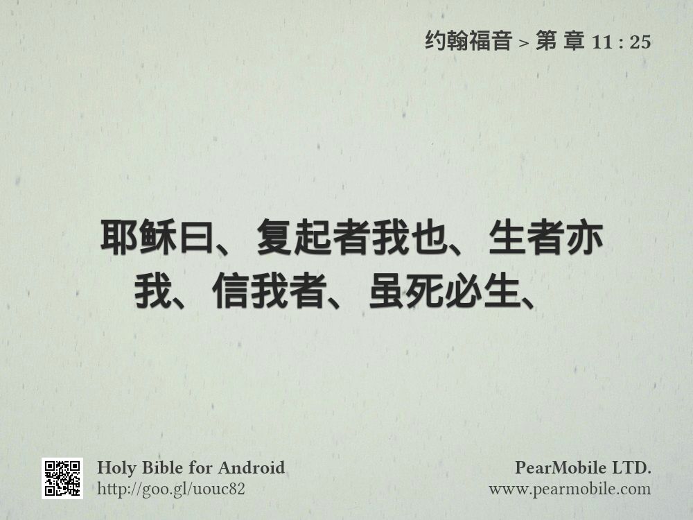 约翰福音, 第 章 11:25