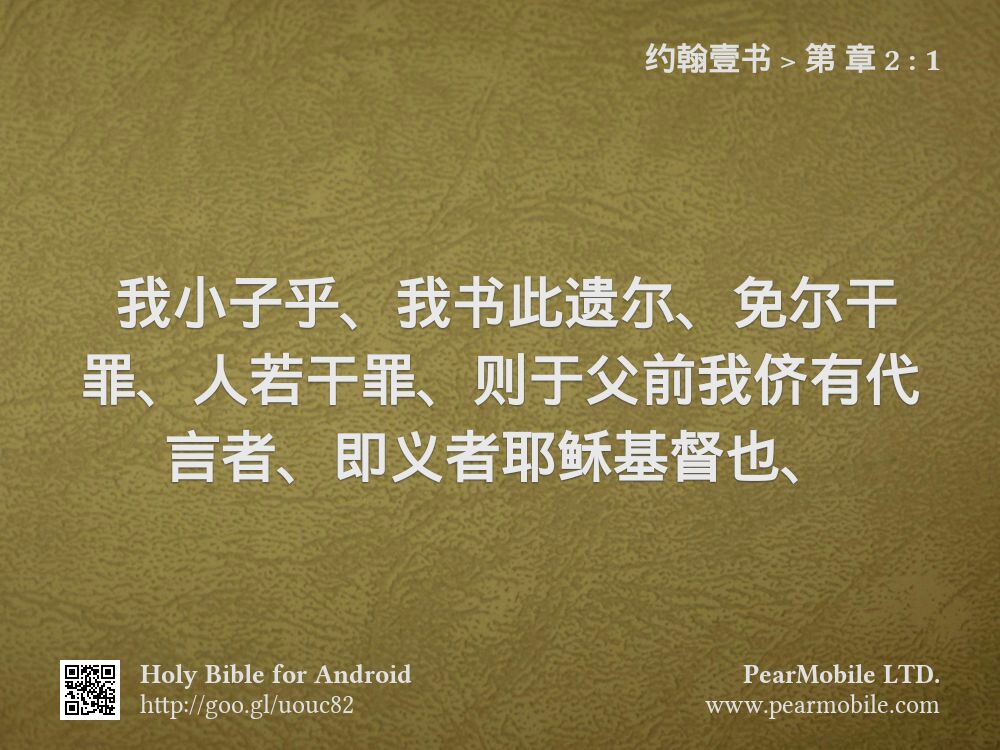 约翰壹书, 第 章 2:1