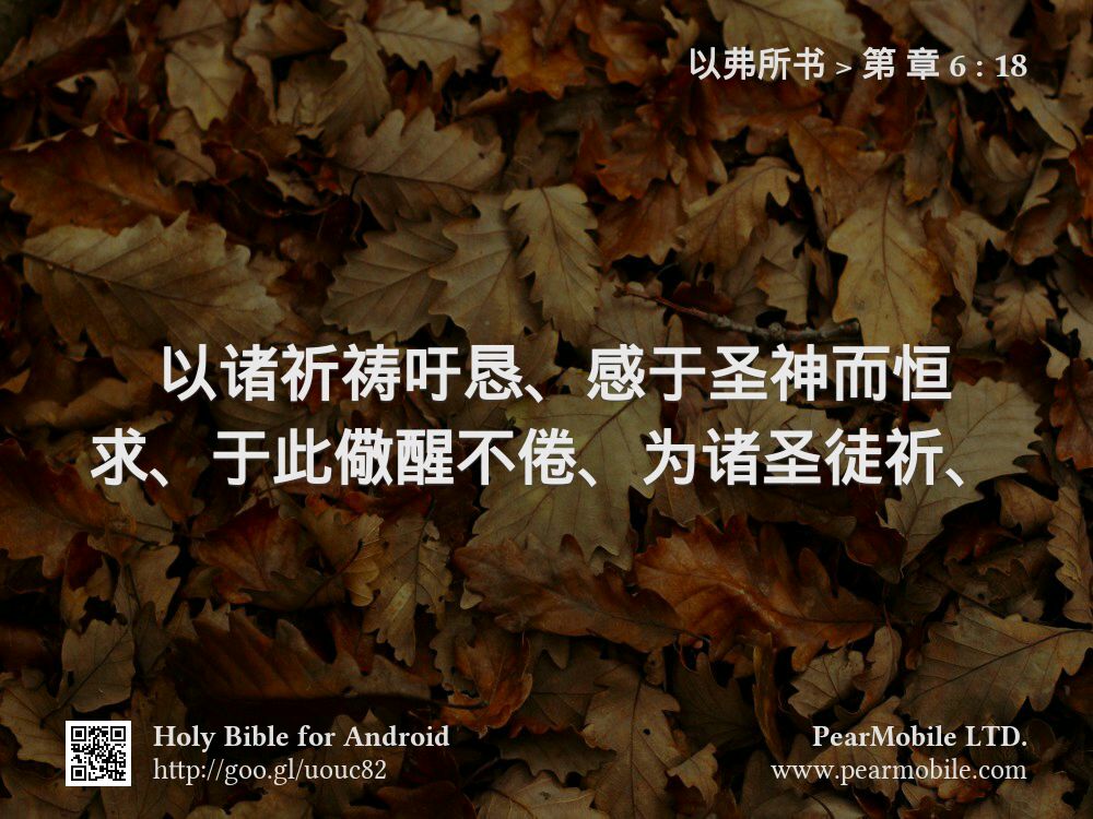 以弗所书, 第 章 6:18