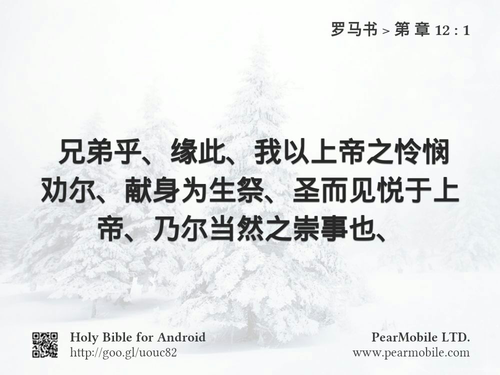 罗马书, 第 章 12:1