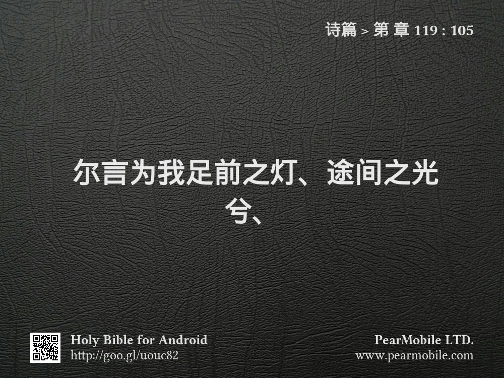 诗篇, 第 章 119:105