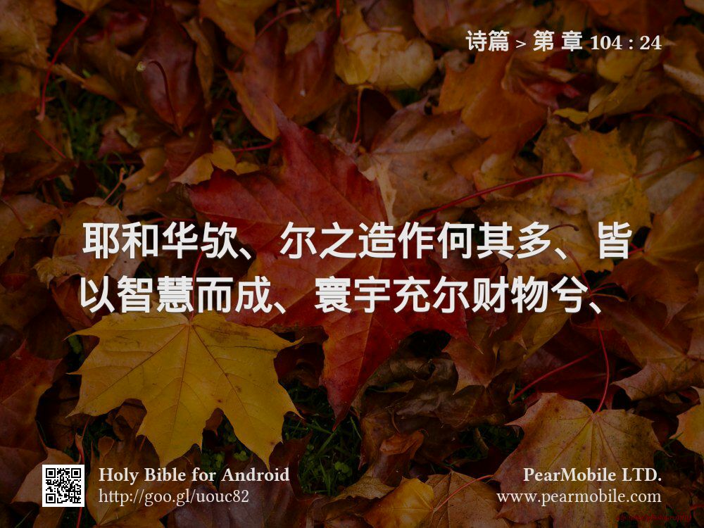 诗篇, 第 章 104:24