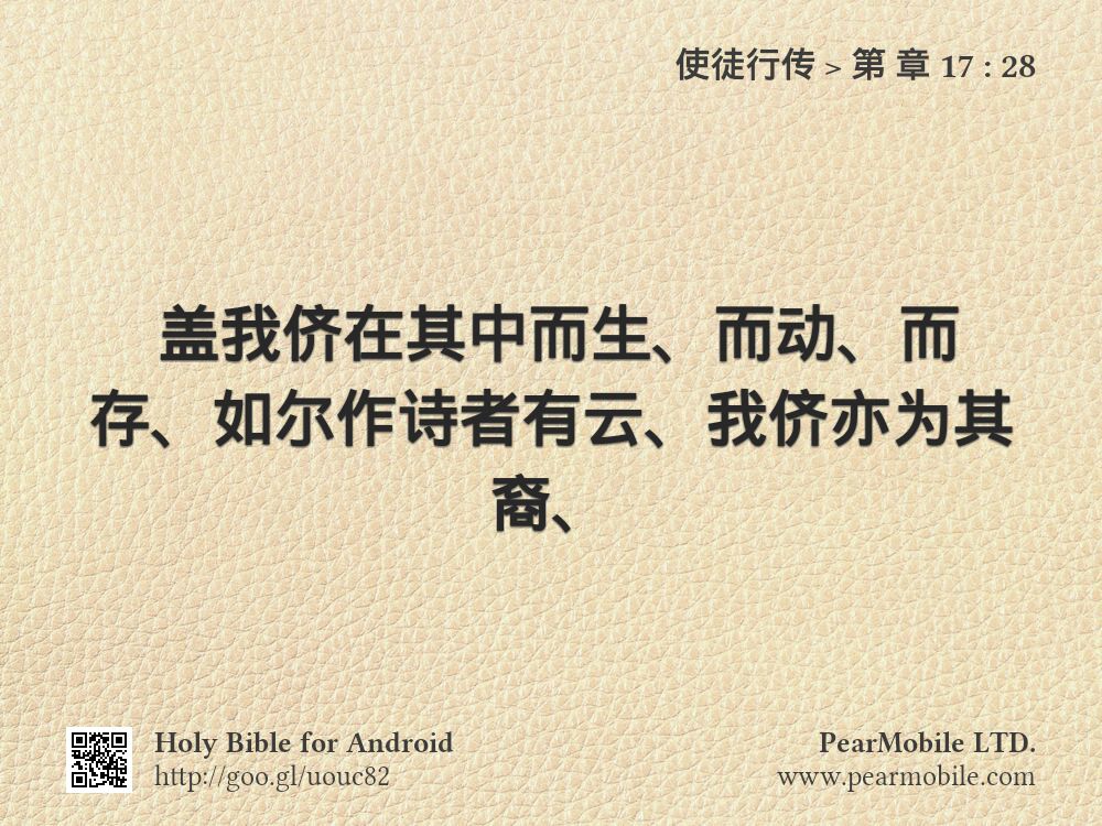 使徒行传, 第 章 17:28