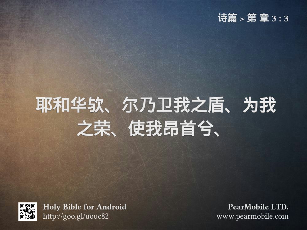 诗篇, 第 章 3:3