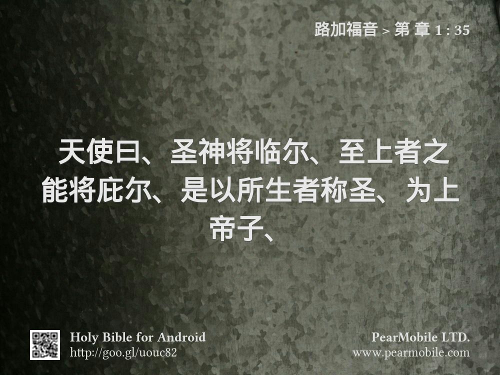 路加福音, 第 章 1:35