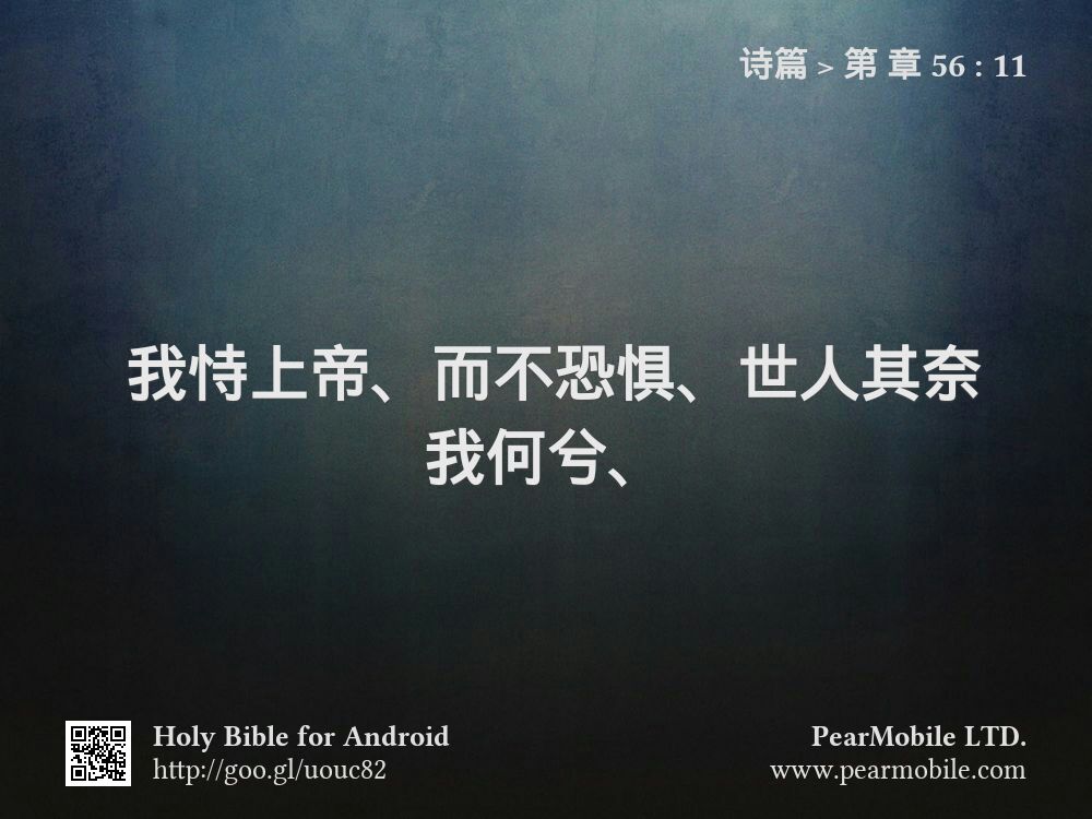 诗篇, 第 章 56:11