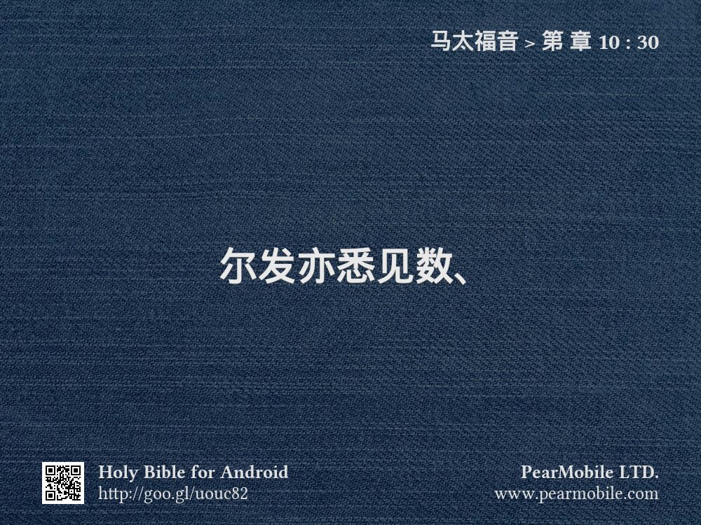 马太福音, 第 章 10:30