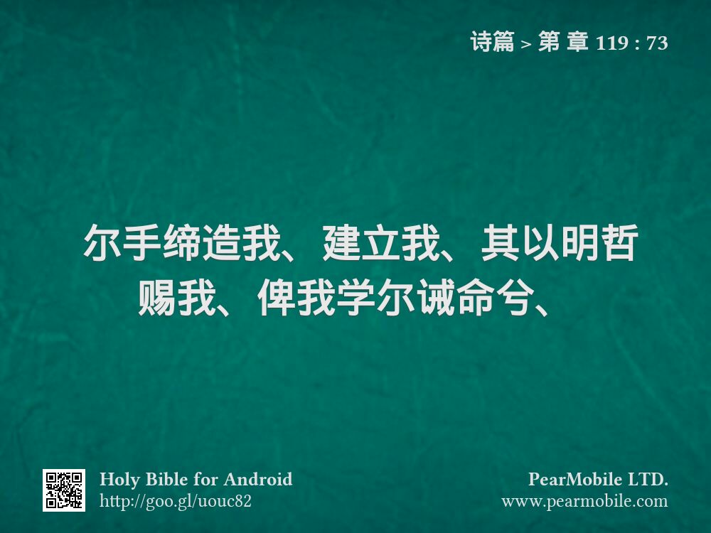 诗篇, 第 章 119:73