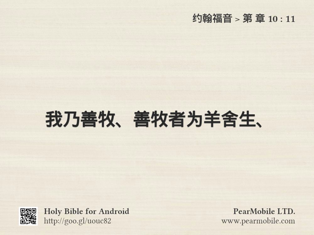 约翰福音, 第 章 10:11