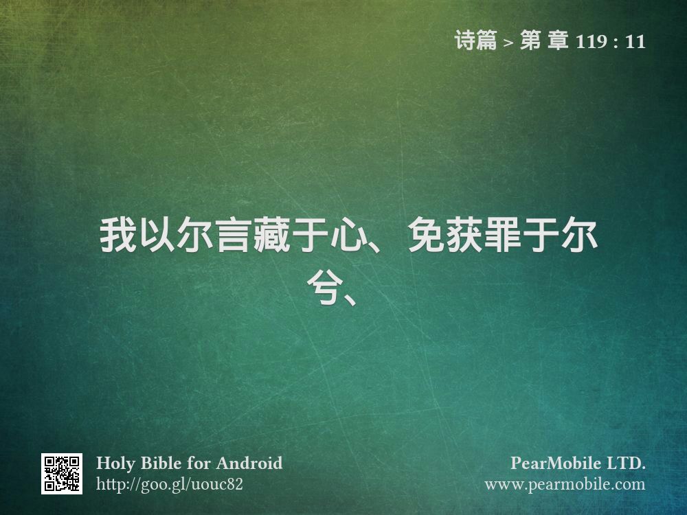 诗篇, 第 章 119:11