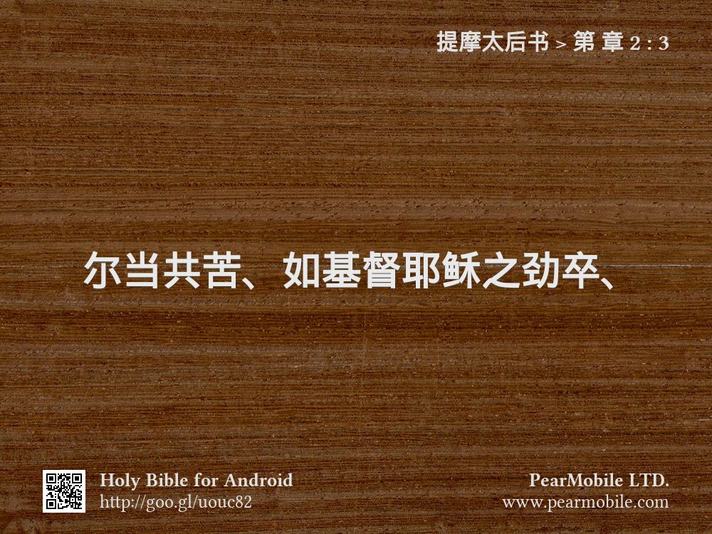 提摩太后书, 第 章 2:3