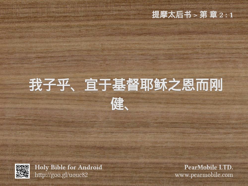提摩太后书, 第 章 2:1