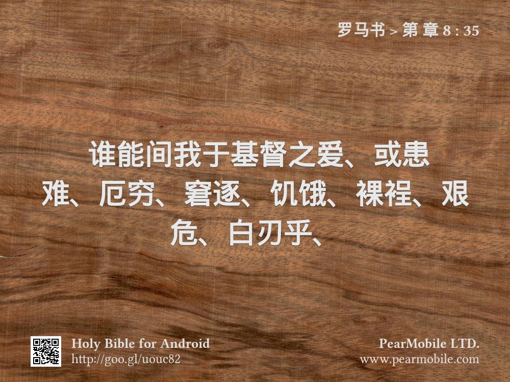 罗马书, 第 章 8:35